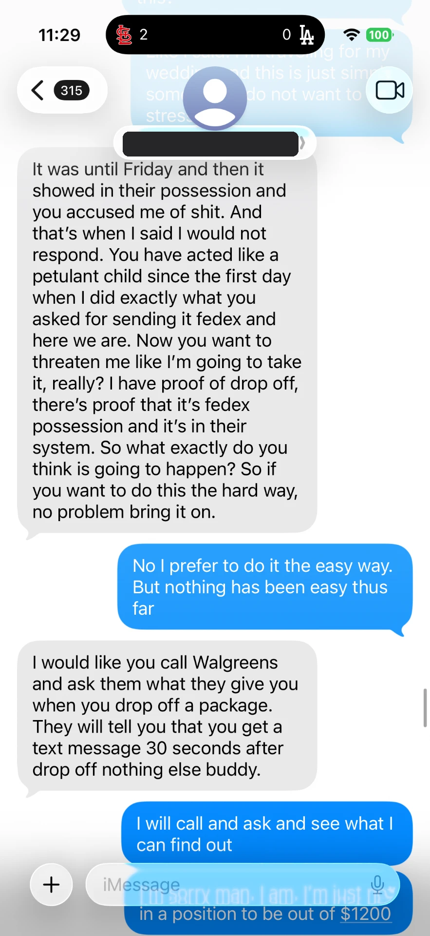 Text message 22 — message between the buyer and Alex Diaz (Ballpark Alex) about the 2026 Topps Finest Shohei Ohtani card