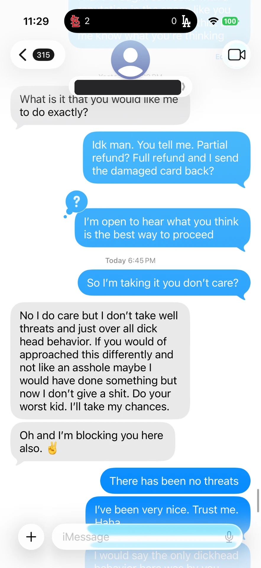 Text message 27 — message between the buyer and Alex Diaz (Ballpark Alex) about the 2026 Topps Finest Shohei Ohtani card